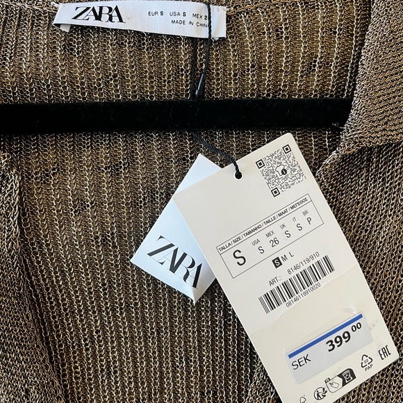 ZARA metallic blouse - Picture 2 of 3